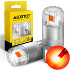2X AUXITO Pure Red T10 Wedge SMD LED License Dome Map Light W5W 192 194 for