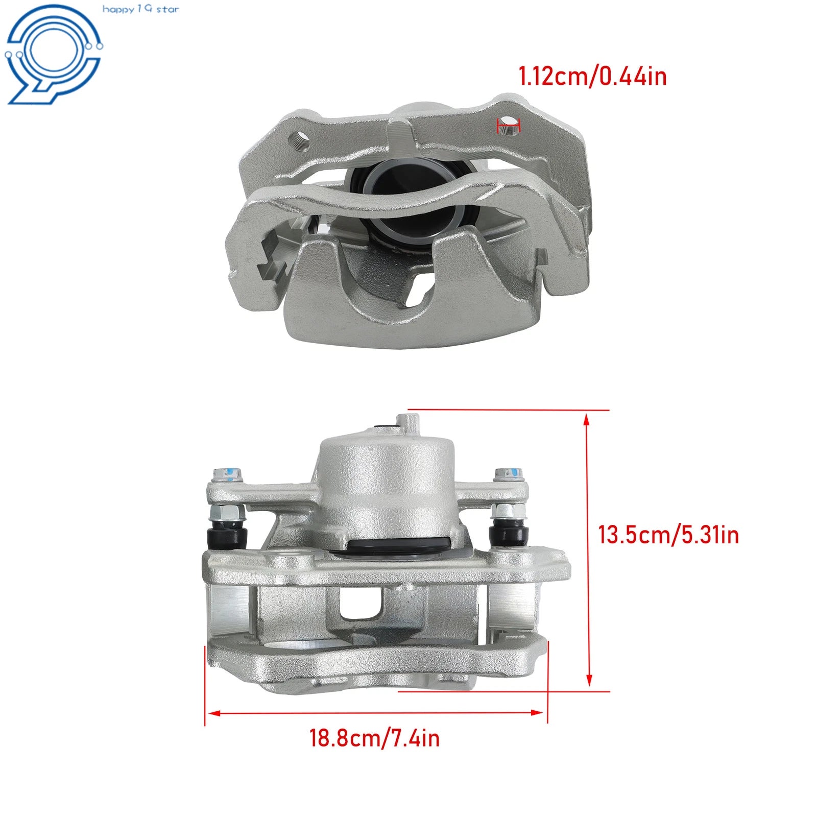 Front Left & Right Brake Calipers with Brackets for Suzuki Grand Vitara (2009-2013)
