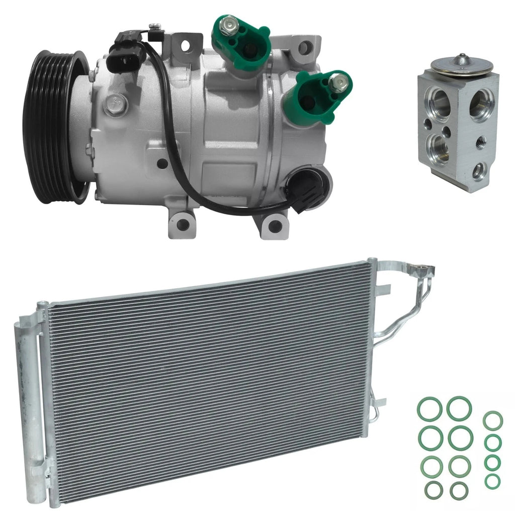 AC Compressor Kit with Condenser for Hyundai Sonata 2.4L (2011–2014)