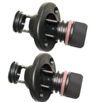 2X Retained Screw Type Nylon Drain Plug for Boats (Fits 1 Inch Diameter Hole)