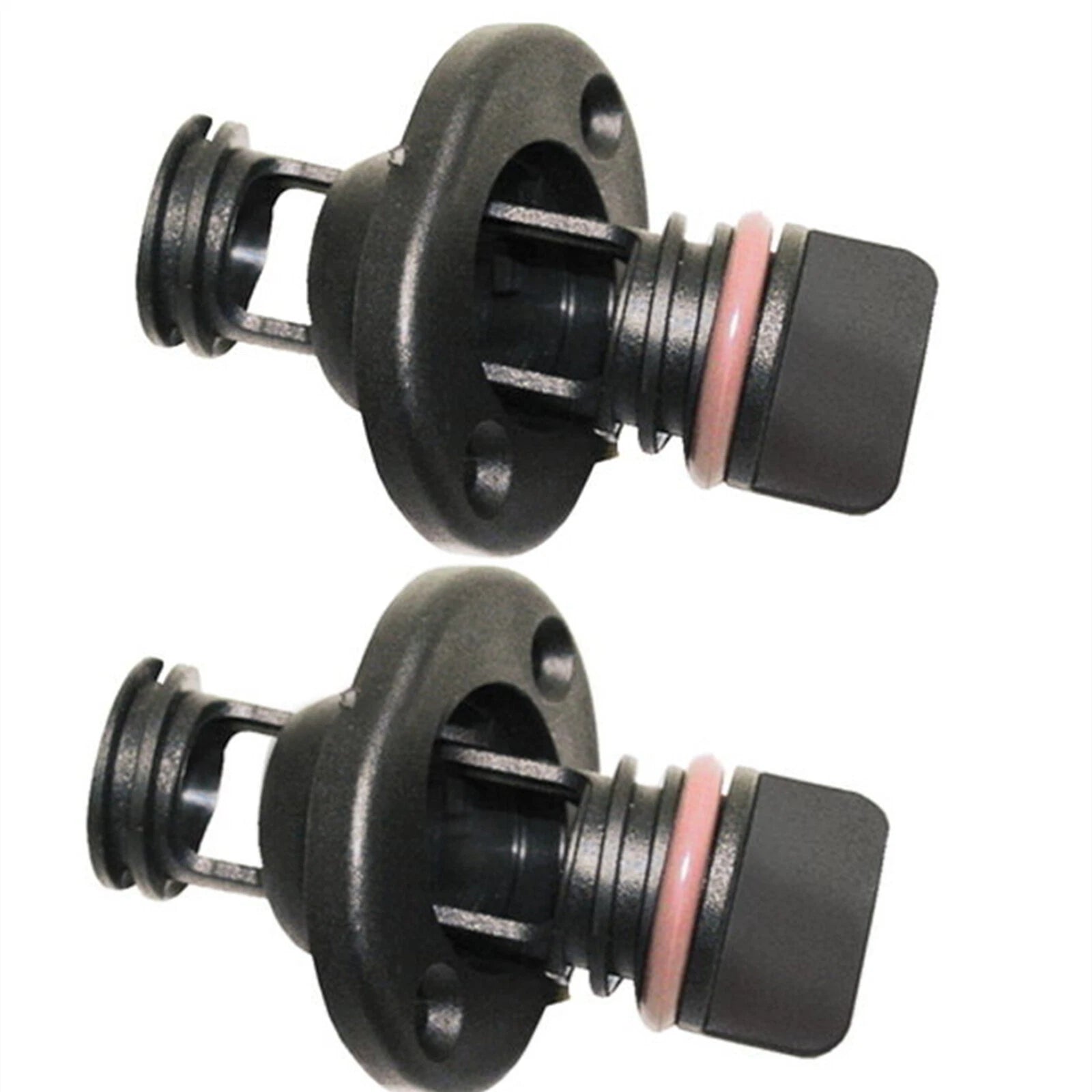 2X Retained Screw Type Nylon Drain Plug for Boats (Fits 1 Inch Diameter Hole)