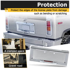 Chrome Rear License Plate Trim Cover for Hummer H2 (2003–2005)