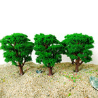 10Pcs Micro Trees for Model Train Railway Layout HO Scale