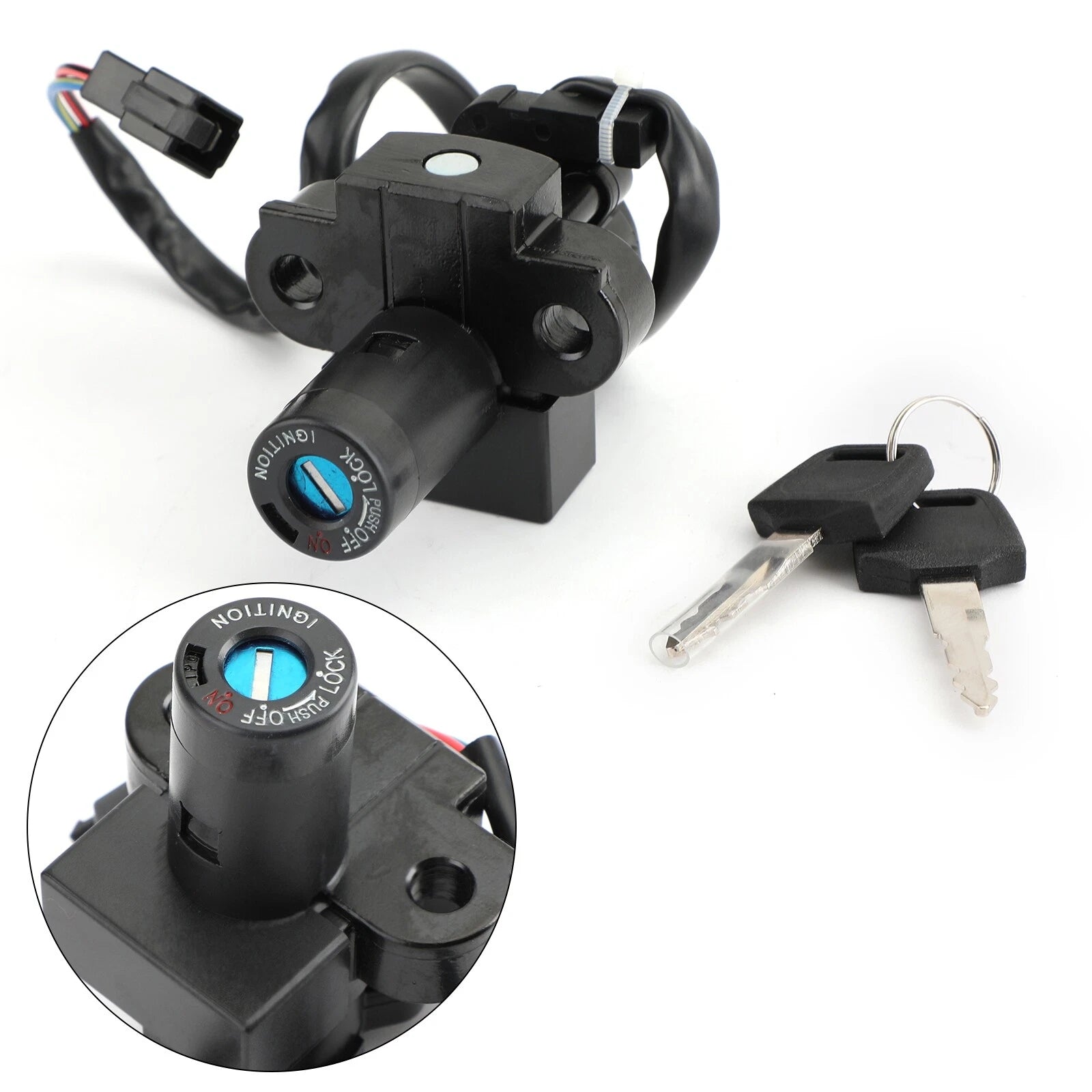 Ignition Switch Keys Steering Lock for Honda XR650L (1993–2017), XR250L (1991–1996)