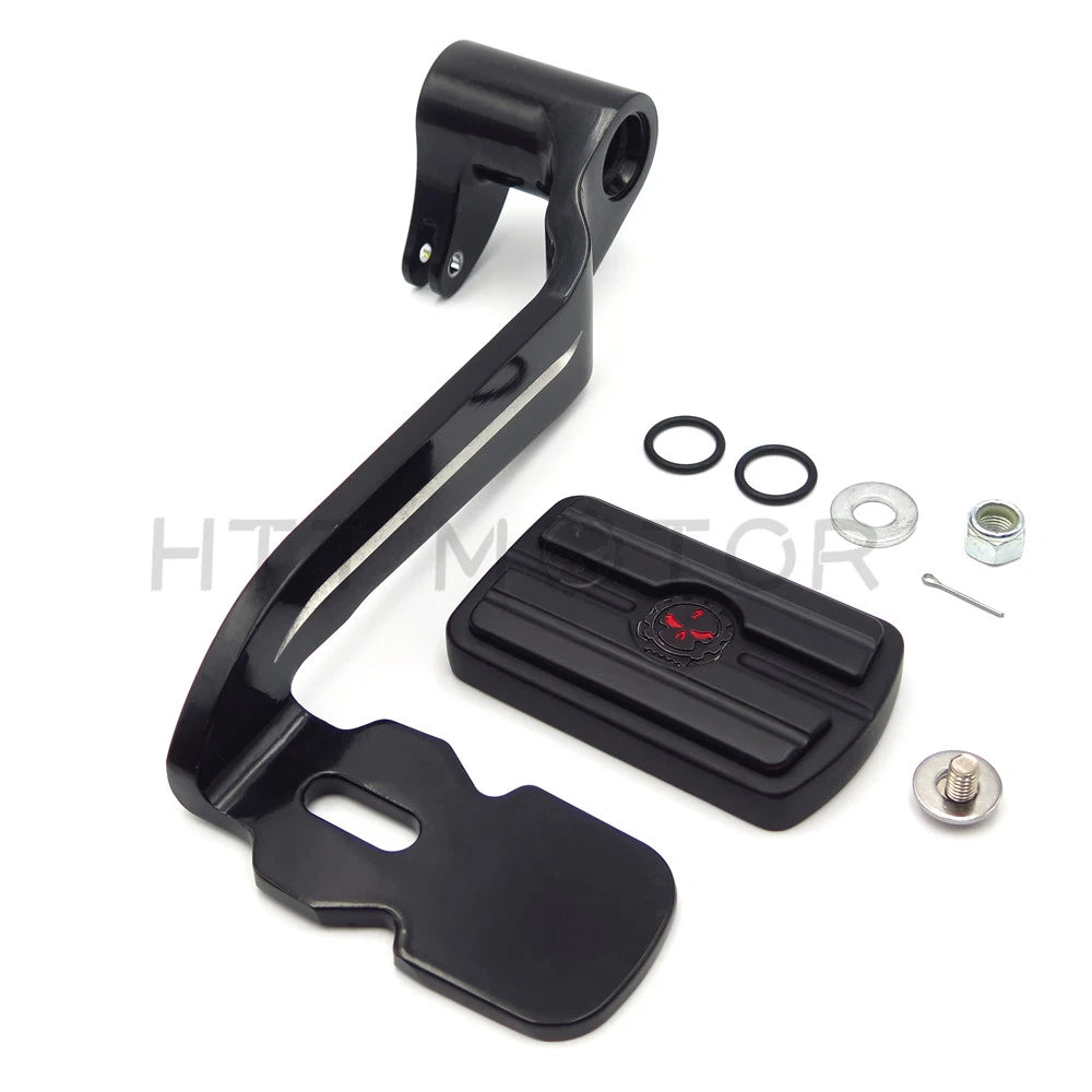 Extended Brake Pedal Gear Skull for Harley Touring Trikes (2014–2018)