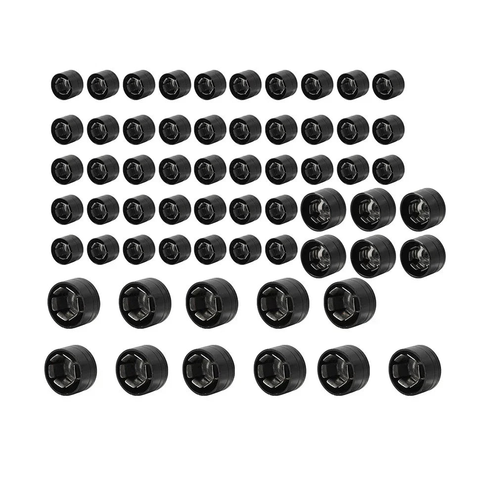 Engine Bolt Caps Cover Kit  Black for Harley Twin Cam Road Glide (1999-2006)
