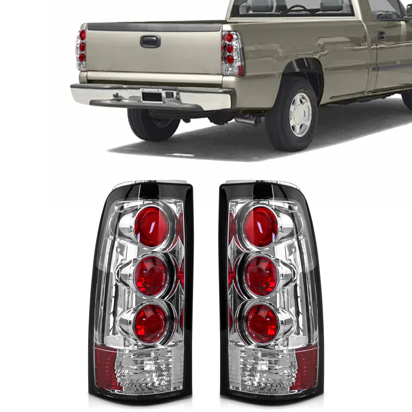 Tail Lights for Chevy Silverado GMC Sierra 1500 2500 3500 (1999–2003)