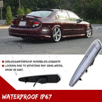 2X Clear White LED Rear Fender Side Marker Lights for Nissan Maxima (2000–2003)