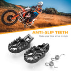 Wide Foot Pegs for KTM 250 300 350 450 SX XC EXC TPI (2017–2022)