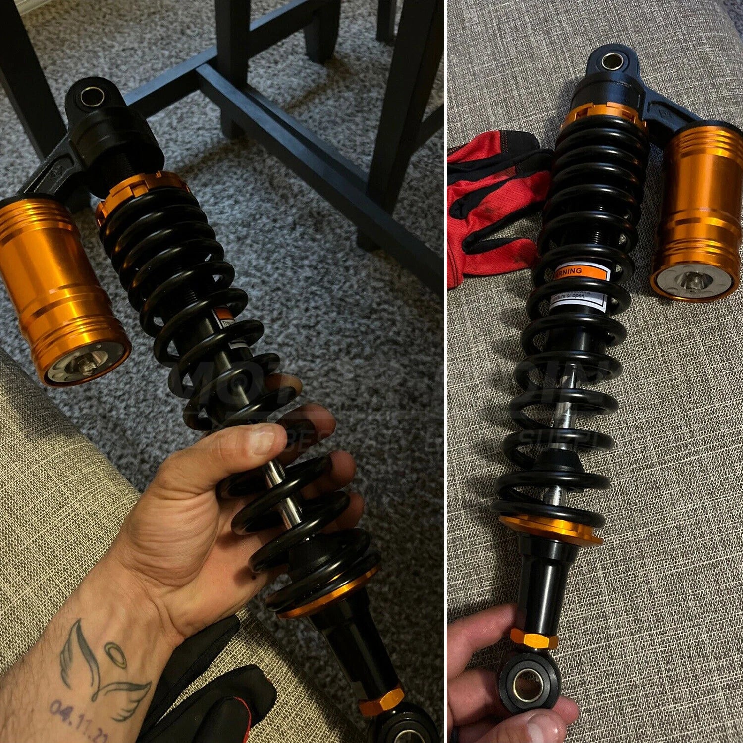 2X 400mm Front Air Shocks Absorber for Yamaha YFZ450X (2010–2011) ATV