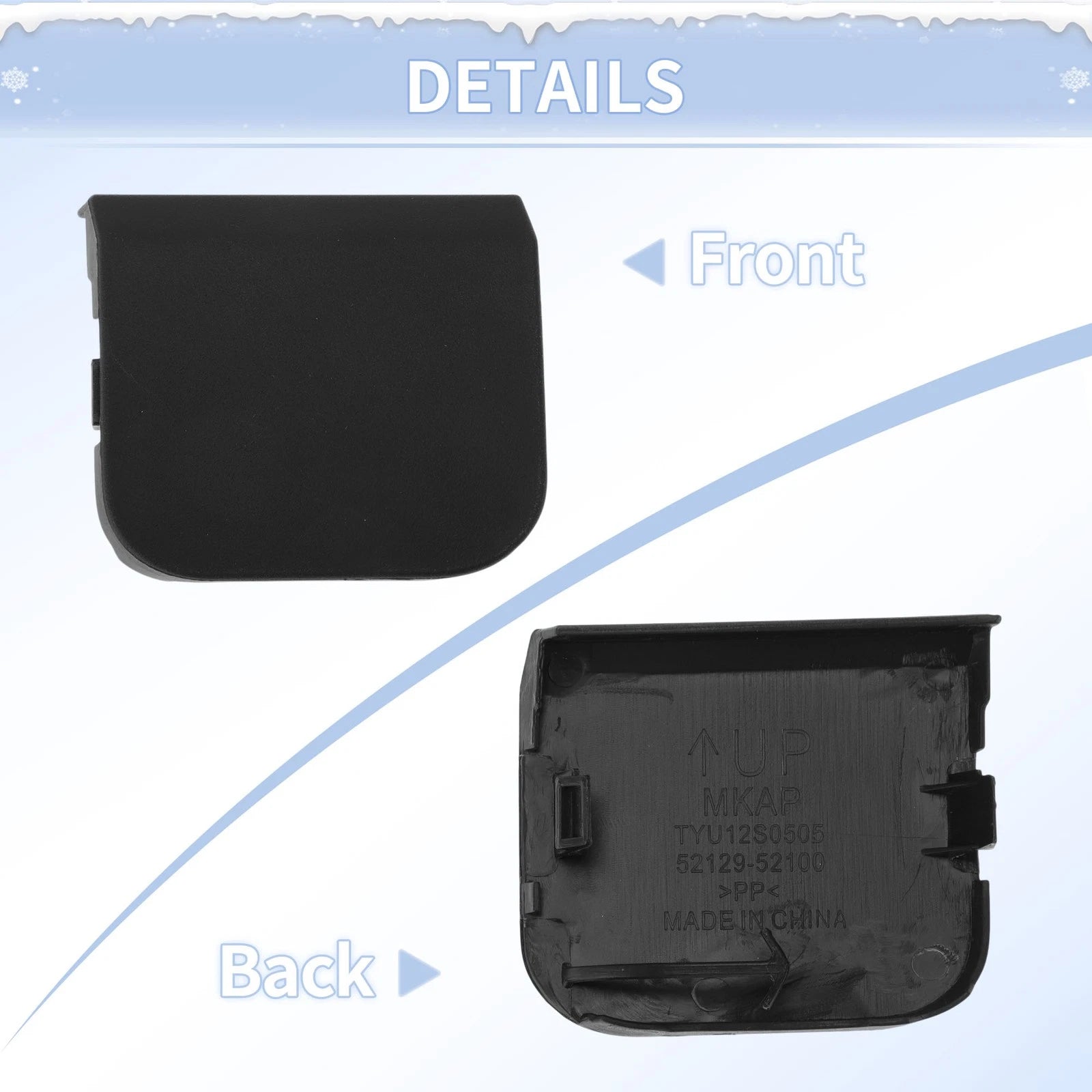 Tow Hook Cover Cap for Toyota Yaris (2014–2017) No. 521270D530