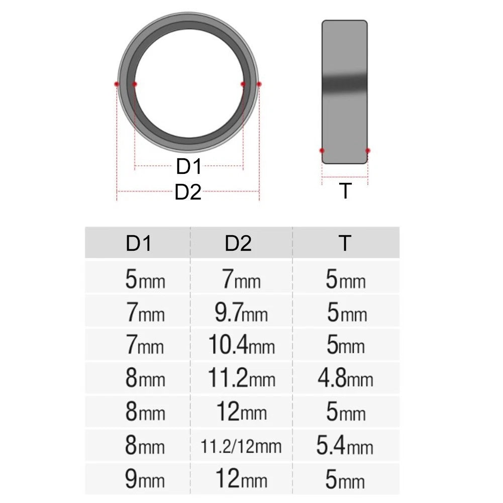 Fishing Reel Guide Ring Set of 8 Sizes for Protable Outdoor Models