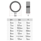 Fishing Reel Guide Ring Set of 8 Sizes for Protable Outdoor Models