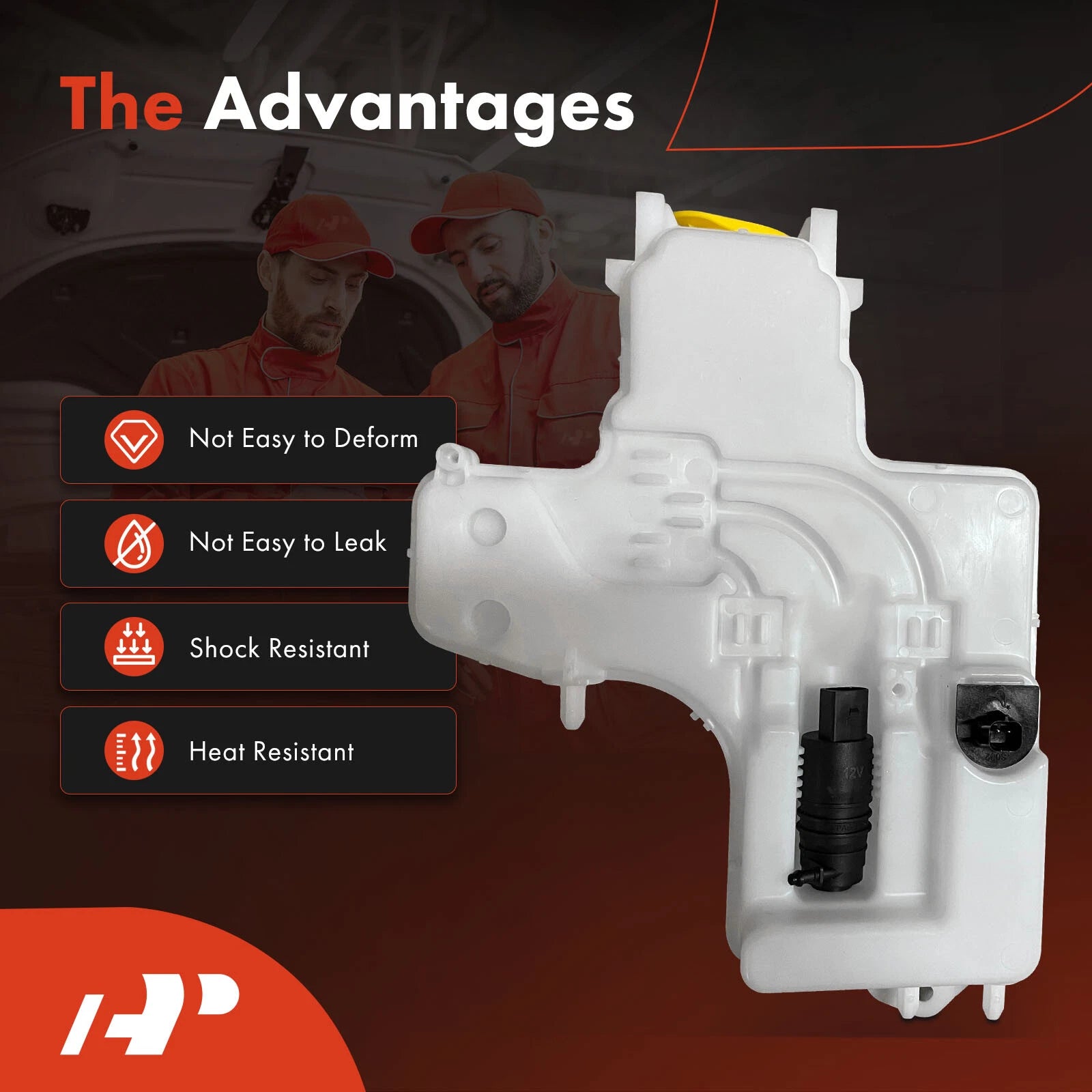 Washer Reservoir with Pump Cap Sensor Hose for Jeep Wrangler (2018–2024)