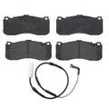 Set of 4 Front Low Metal Brake Pads & Sensor for BMW E82 E88 135i (2008–2010)