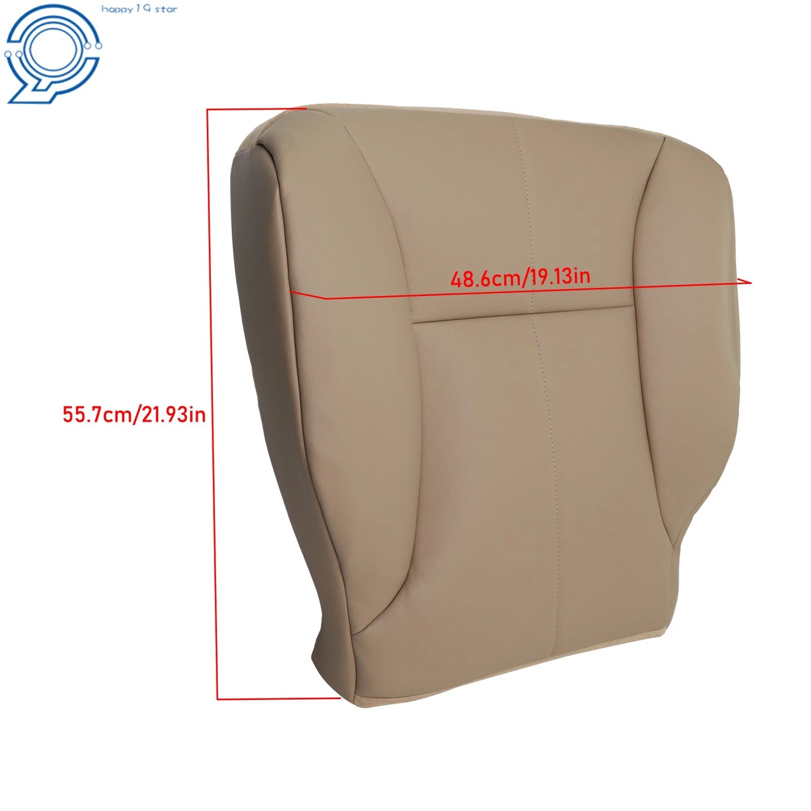 Tan Leather Driver Bottom Seat Cushion Cover for Ram 1500 2500 3500 (1998–2002)