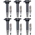 6-Pack Ignition Coils and Spark Plugs for 2006-2010 Dodge Charger 3.5L V6