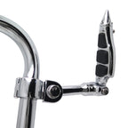 4.5" Stiletto Spike FootPeg for Harley Dyna Sportster Touring (1.25" Engine Guard)