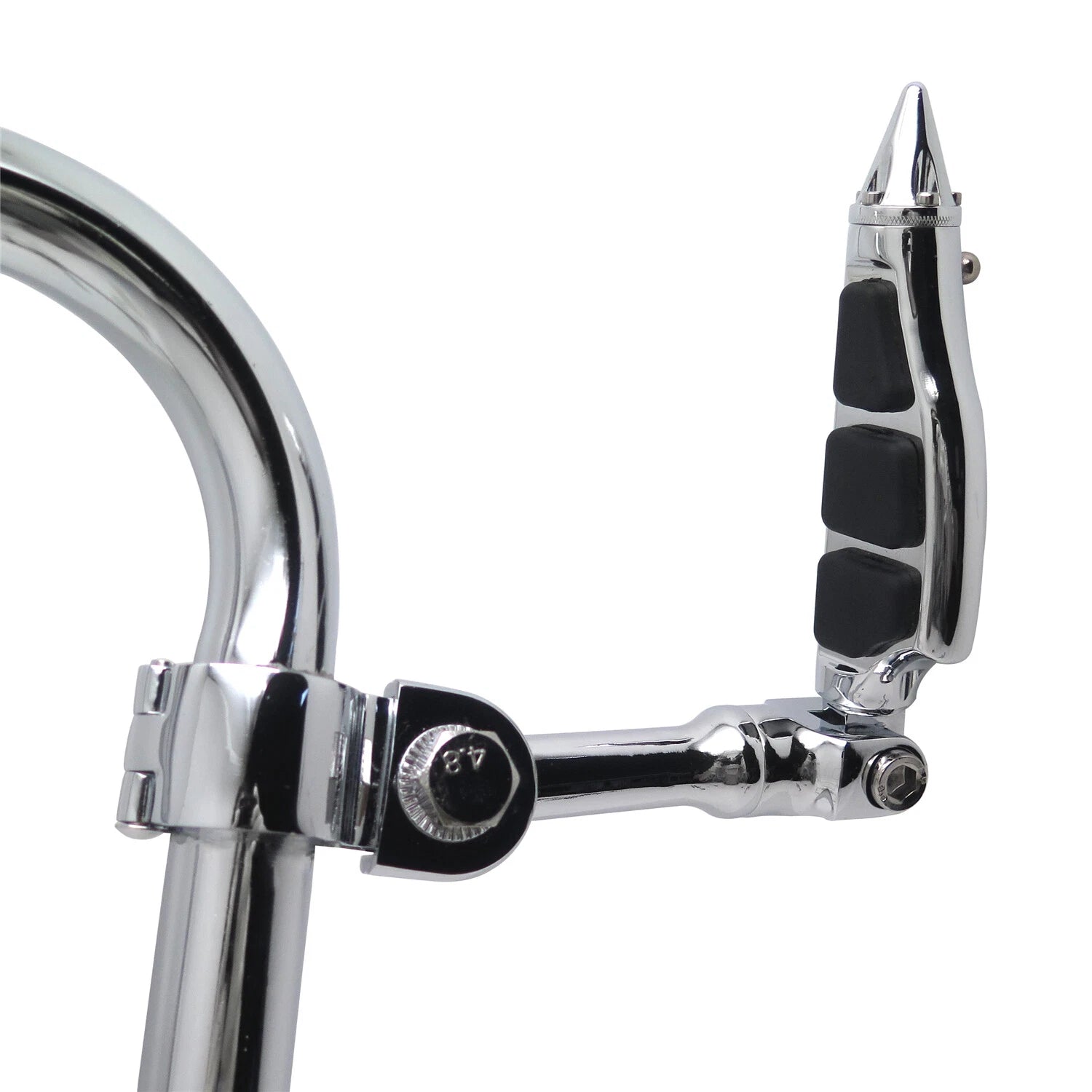 4.5" Stiletto Spike FootPeg for Harley Dyna Sportster Touring (1.25" Engine Guard)