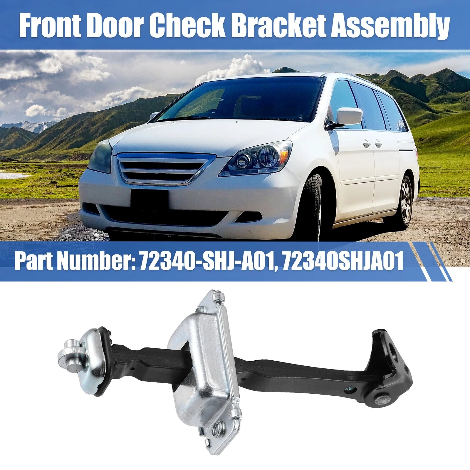 Front Right Passenger Door Check Stop Strap Limit 72340SHJA01 for Honda Odyssey (2018–2023)