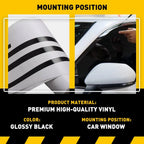 Set of 4 Chrome Delete Blackout Stickers for Toyota Camry (2018–2023)