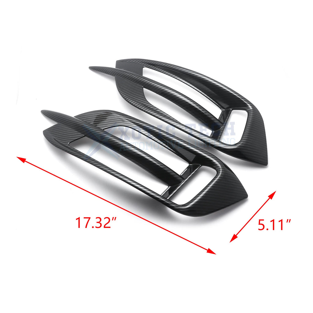 Carbon Fiber ABS Rear Tail Light Bezel for Honda Civic 2016-2021 Sedan