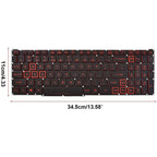 Red Backlight Keyboard for Acer Nitro 5 AN515-43 AN515-54 AN517-51 AN517-52