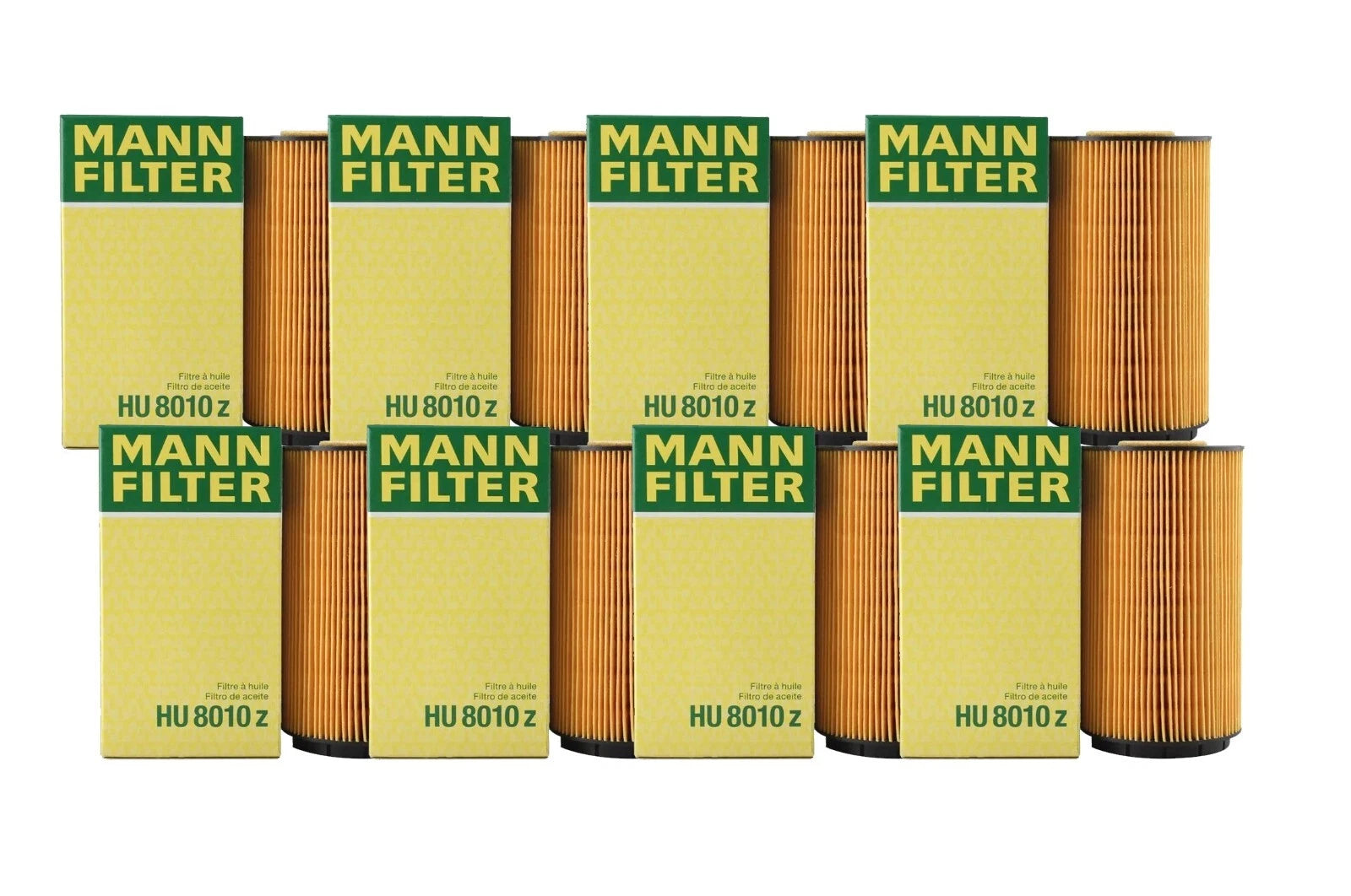 Set of 8 Engine Oil Filters for Audi A8 Quattro (2004–2010), Bentley, Volkswagen Phaeton