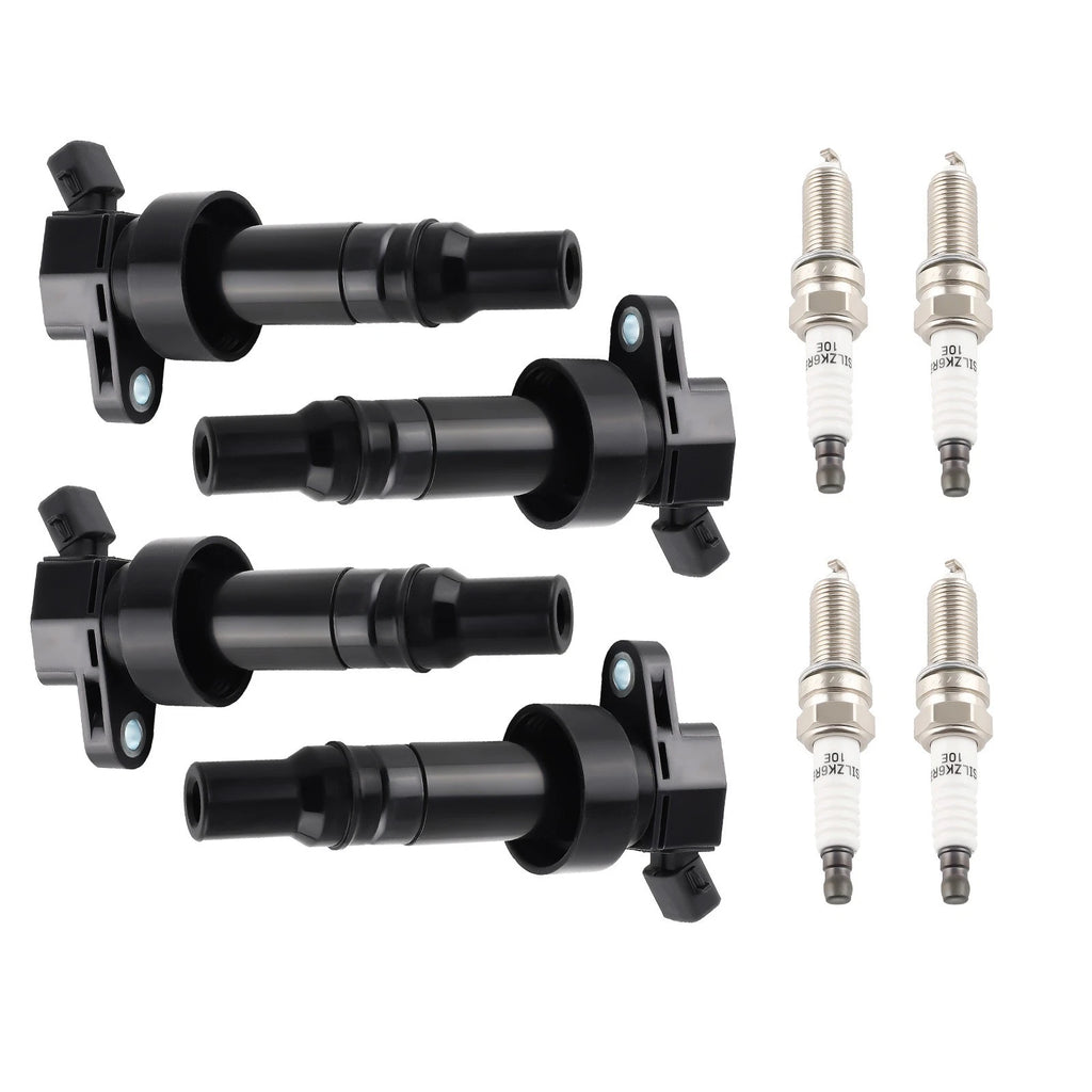 Ignition Coil & Iridium Spark Plug Set for Hyundai Veloster, Kia Soul (2011–2019)
