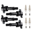 Ignition Coil & Iridium Spark Plug Set for Hyundai Veloster, Kia Soul (2011–2019)