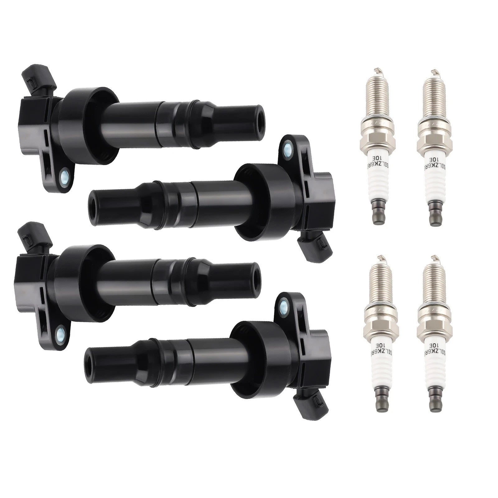 Ignition Coil & Iridium Spark Plug Set for Hyundai Veloster, Kia Soul (2011–2019)