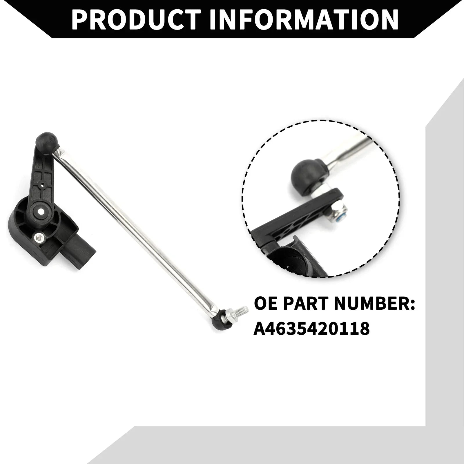 Suspension Ride Height Level Sensor for Mercedes-Benz W463 (2002-2018)