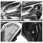 Headlight Lamp Assembly for Kia Soul (2010–2011) Black Housing Clear Corner