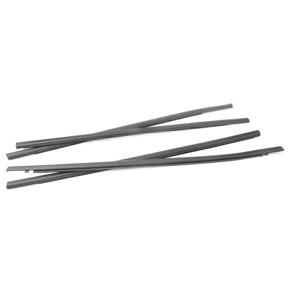 Set of 4 Weatherstrips Window Door Belt Molding Trim for Honda Civic (2016–2018)
