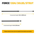 2X 26 Inch 30Lb Gas Spring for Boat Motor Hatch (SE263P30, SY07774BK002)