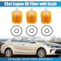Set of 3 Engine Oil Filters 04152-YZZA5 04152-38010 04152-0R010 for Toyota Tundra (2007–2021)