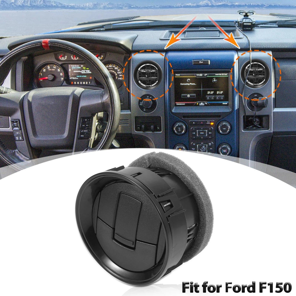 AC Heater Dash Air Vent Outlet for Ford F150 (2012–2014) Black
