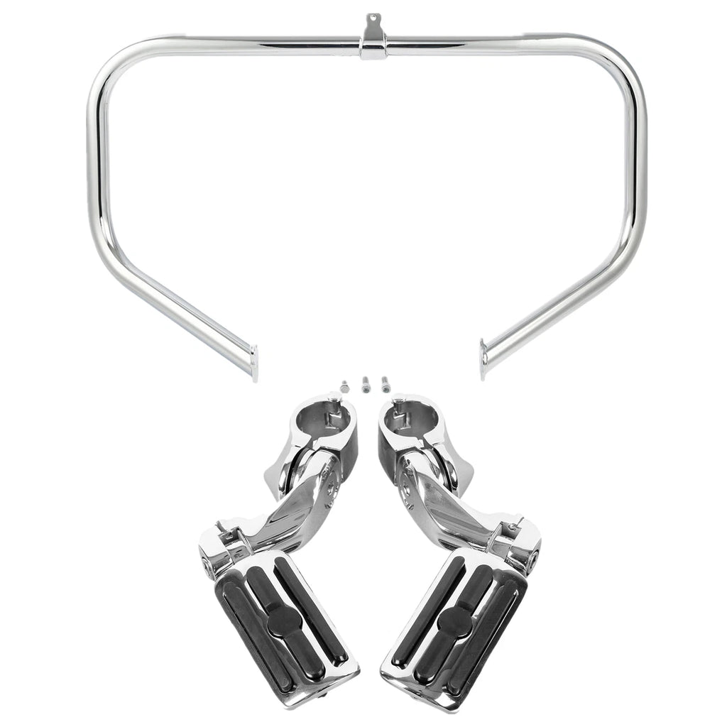 Engine Guard Crash Bar Footpegs for Harley Street Road Glide (2009–Present)