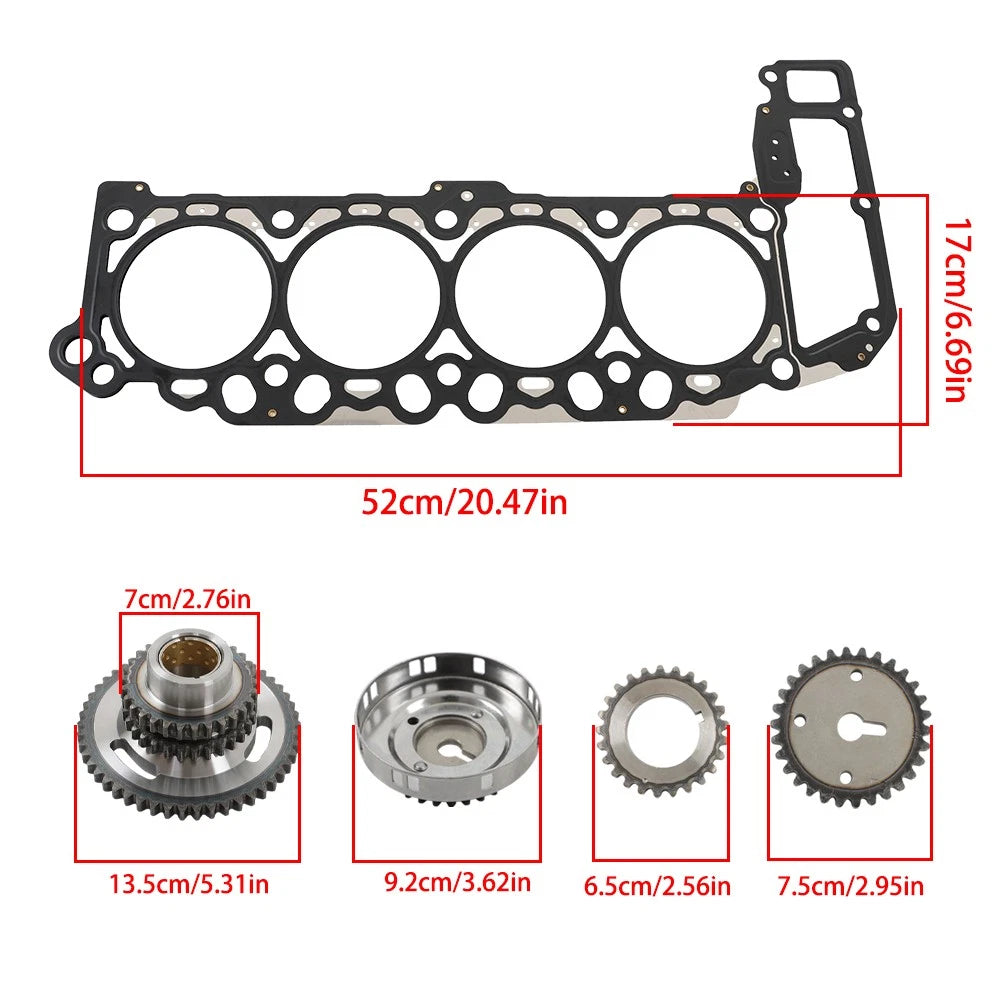 Timing Chain Kit and Head Gasket Bolts for Dodge Ram 1500 Dakota (2004–2007)