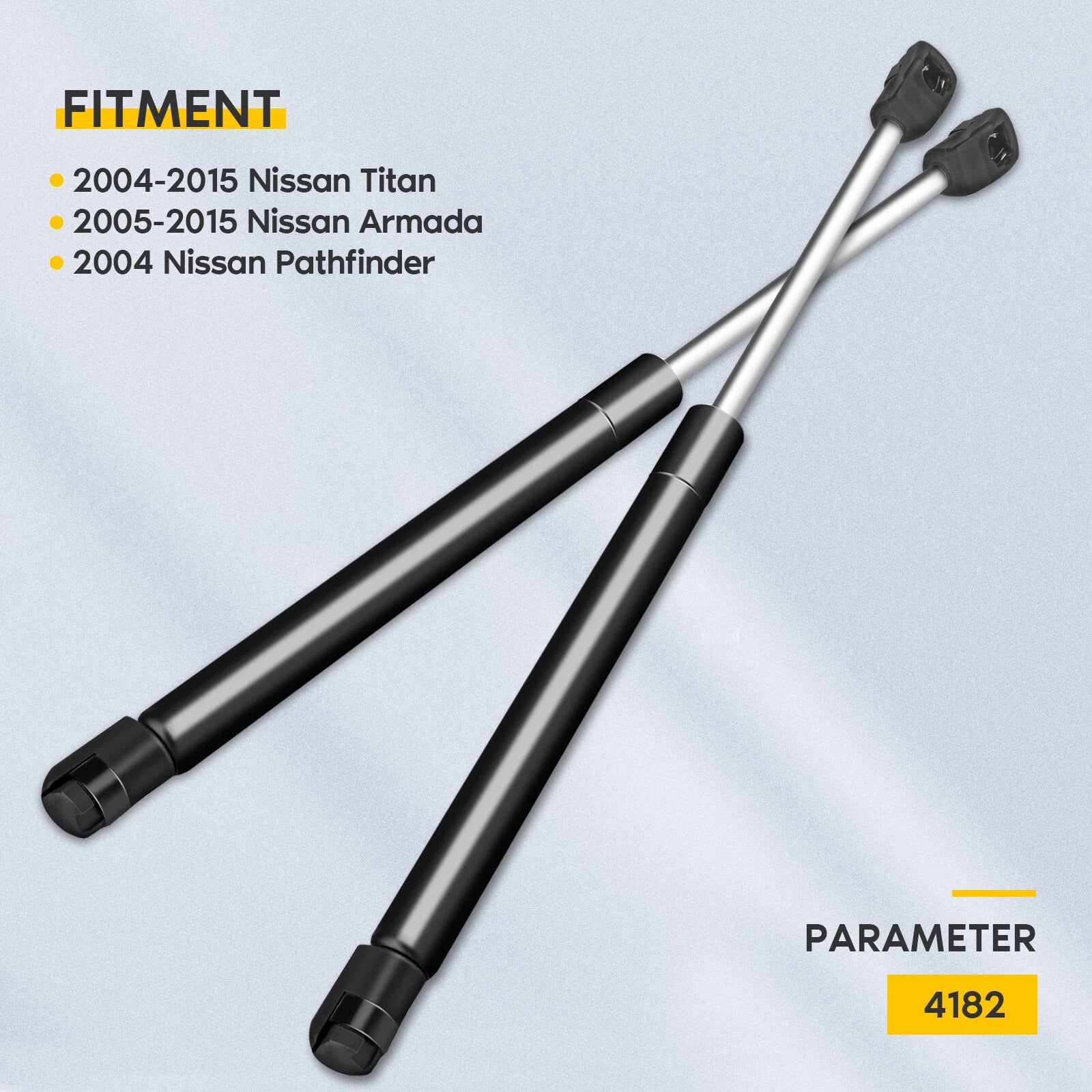 Set of 2 Hood Lift Supports for Nissan Titan Armada (2005–2015)