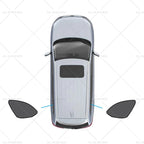 2X Triangular Car Window Sun Shades for Mazda CX-9 (2016–2025) UVA Protection