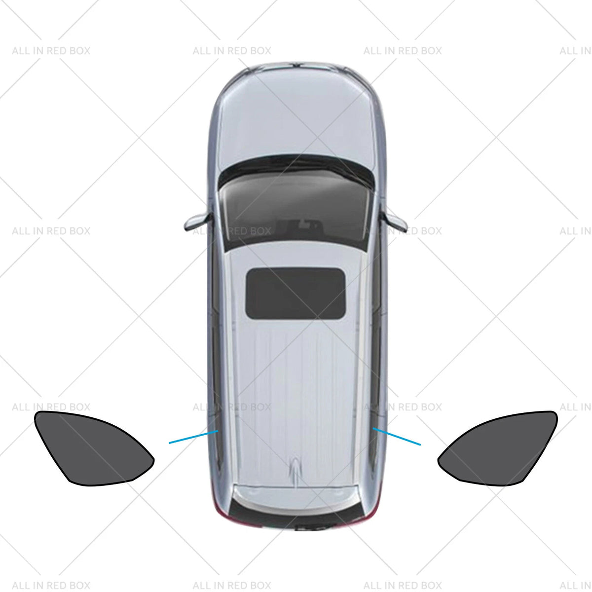 2X Triangular Car Window Sun Shades for Mazda CX-9 (2016–2025) UVA Protection