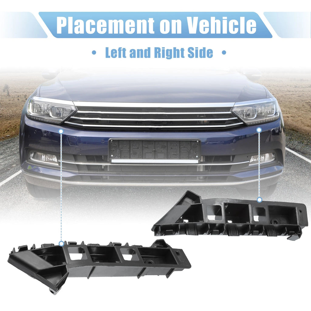 2X Front Left Right Side Bumper Cover Bracket No. 561807184A for Volkswagen 
