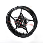 Black Front Wheel Rim for Kawasaki EX650 Ninja 650 Z650 Z900 (2017–2020)