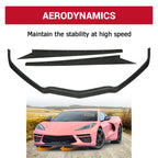 Front Bumper Lip & Side Skirt Rocker Panel for Corvette C8 Z51 (2020-2024)