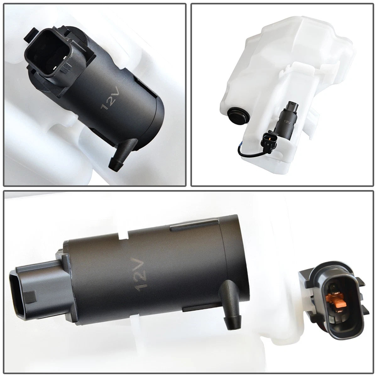 Washer Fluid Reservoir Tank Bottle w/ Cap & Pump for Forte (2014–2016)