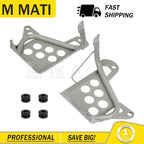 Silver Heel Guards for Yamaha Blaster YFS200 (1988–2006) Left + Right