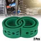 2X Green Coil Spring Rubber Buffer for Ford, Chevy (Universal B+ Type)