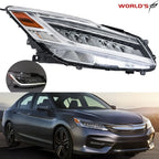 Full LED Headlights for Honda Accord Sedan (2016–2017) Chrome