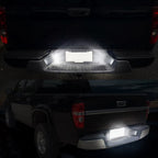 2X White LED 18-SMD License Plate Lights for